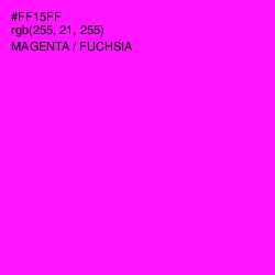 #FF15FF - Magenta / Fuchsia Color Image